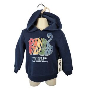 NEW ~ Pink Floyd Navy Blue Graphic Hoodie NYC 1967 Cheetah 2T Toddler Kids / A4